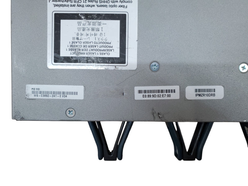 Cisco WS-C3850-24T-E V04 | 24-Port Gigabit Switch, 2x PSU, C3850-NM-4-1G