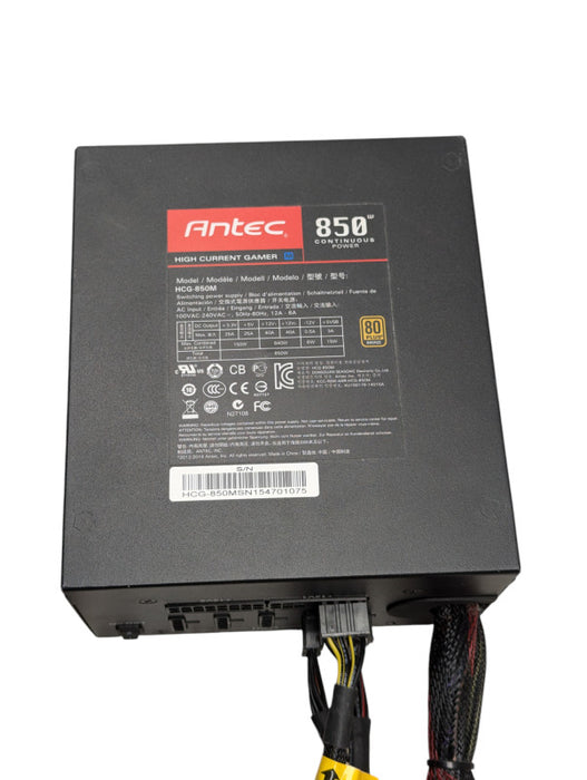 Antec High Current Gamer M 850W Continuous Power Supply Semi Moular HCG-850M -