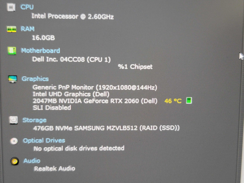 Dell G3 5500 | i7-10750H| 16GB DDR4| RTX 2060| 512GB SSD READ  β Lap200