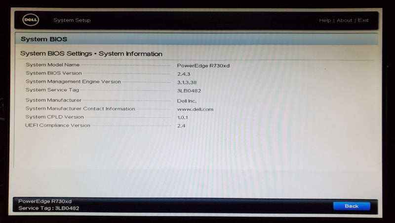 Dell PowerEdge R730xd | 2x E5-2640 v3 | 32GB DDR4 | No HDD | H730P Mini