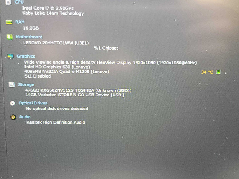 Lenovo ThinkPad P51| i7-7700HQ| 16GB DDR4| Quadro M1200| 512GB SSD READ β Lap200