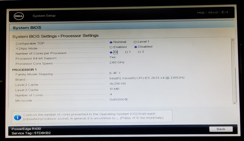 Dell PowerEdge R430 | 1x E5-2623 v4 | 32GB DDR4 | No HDD | H730P Mini