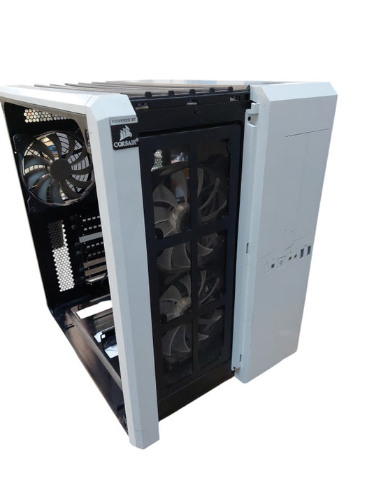 Corsair White & Black Dual Chamber PC Case Enclosure Empty  =
