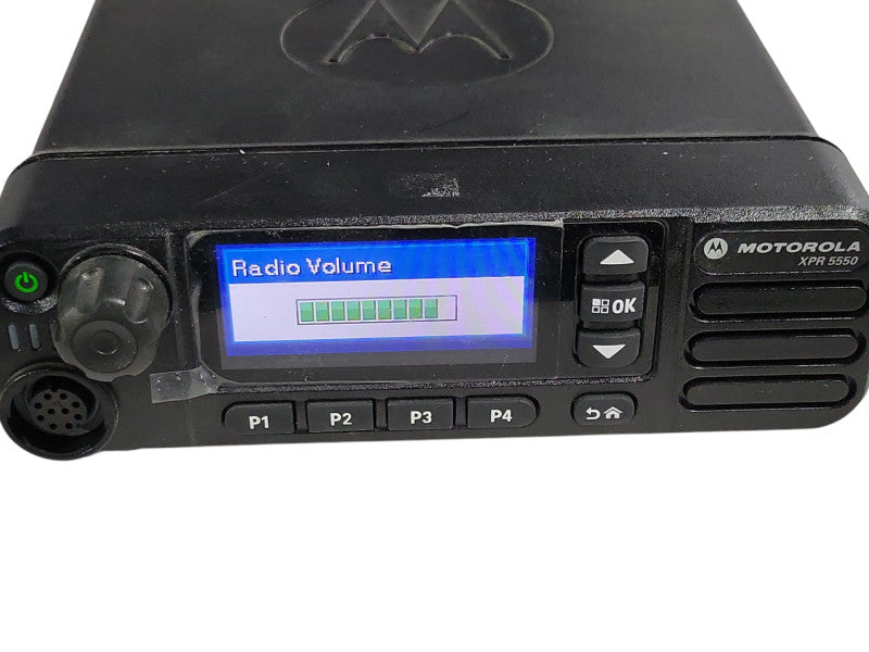 Motorola XPR5550 AAM28QNN9KA1AN mobile radio, SEE DETAIL Q_
