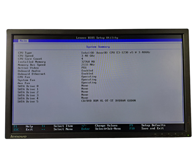 Lenovo ThinkServer TS150 | Xeon E3-1230 v5 @ 3.40GHz, 32GB DDR4, Quadro 600