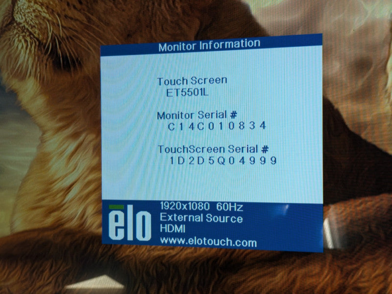 ELO 55" TouchScreen ET5501L Interactive Digital Signage Please READ  -