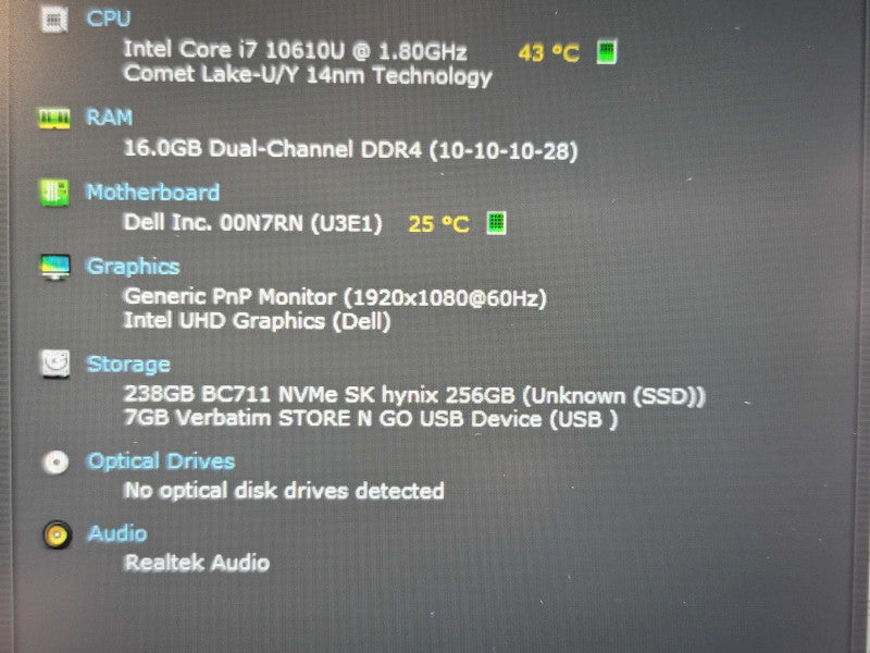 Dell Latitude 7410| i7-10610U| 16GB RAM| 256GB SSD READ β Lap200