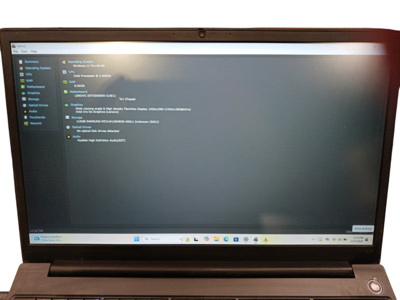 Lenovo ThinkPad E15 G2 14" i5-1135G7 2.4Gh 8GB DDR4 128GB SSD  Lap200