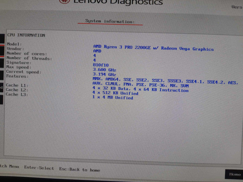 AMD Ryzon 3 Pro 2200 GE, USFF Desktop, 8GB RAM Q