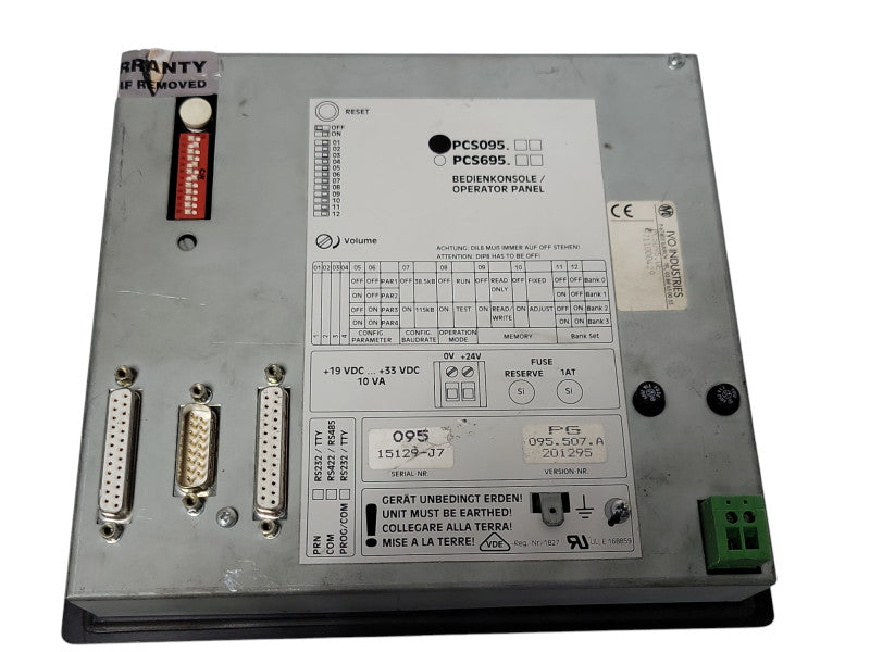 Lauer PCS 095 topline mini Operator panel, READ _