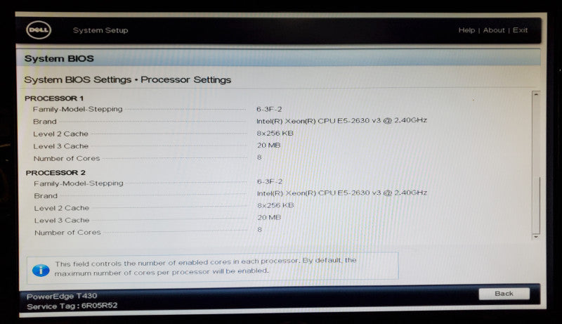 Dell PowerEdge T430 | 2x Xeon E5-263 0 v3 | 256GB DDR4 | No HDD | No RAID