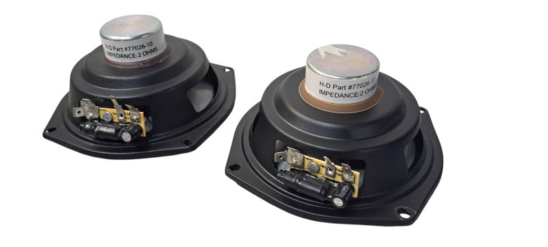 Pair of HARLEY-DAVIDSON SPEAKER 5.25/2-OHM PREMIUM 77026-10| READ