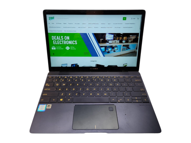 ASUS ZenBook 3 UX390U, i7-7500U, 16GB RAM, 512GB NVMe, No PSU  BudLap