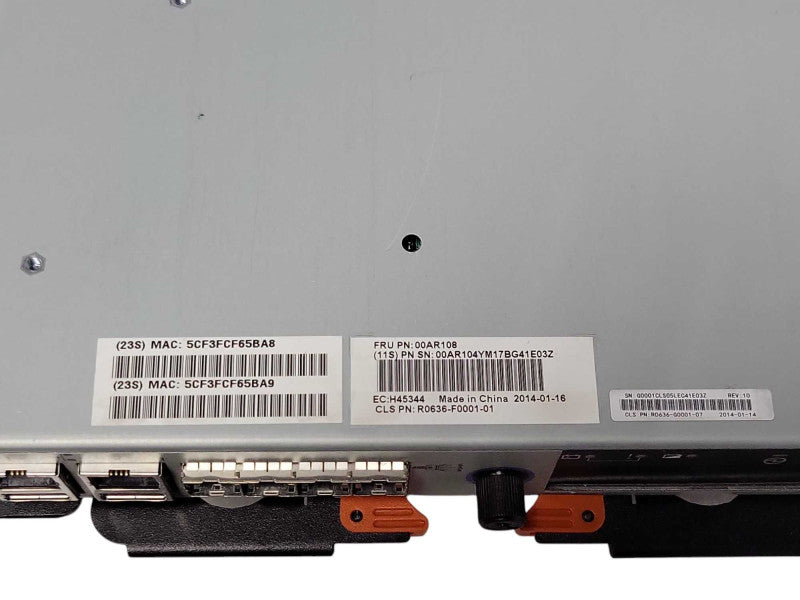 IBM Storwize V3700 Array Controller Canister Node+4Port 8G HBA 00AR108 Q_