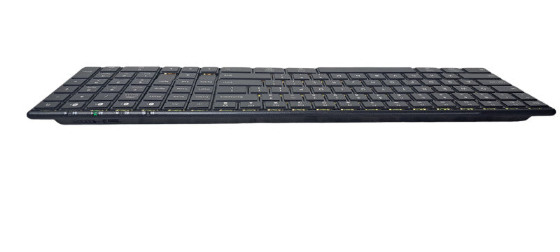 Wireless Bluetooth Thin  Keyboard 7 Color Backlit Docking 7602 Q