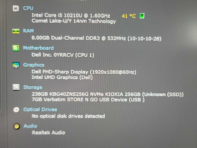 Dell XPS 13 9370| i5-8250U| 8GB DDR3L| 256GB SSD READ  β BudLap