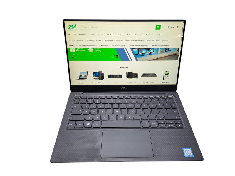 Dell XPS 13 9370 Touch | Intel i7-8550U @1.80GHz, 16GB Ram, 256GB NVMe  Lap200