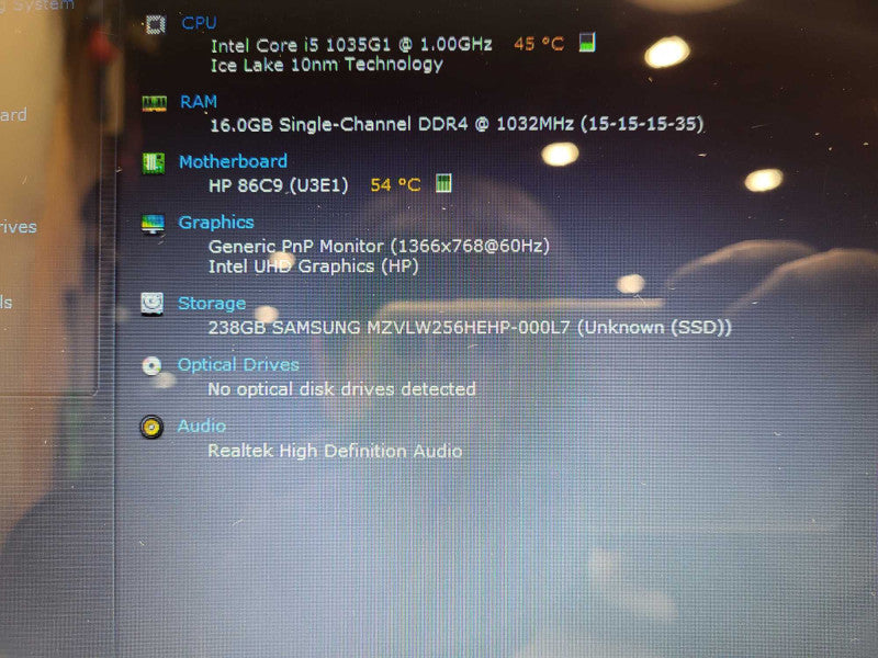 HP Laptop 15-dy1xxx 15.6" i5-1035G1 16GB RAM 512GB SSD $ Lap200