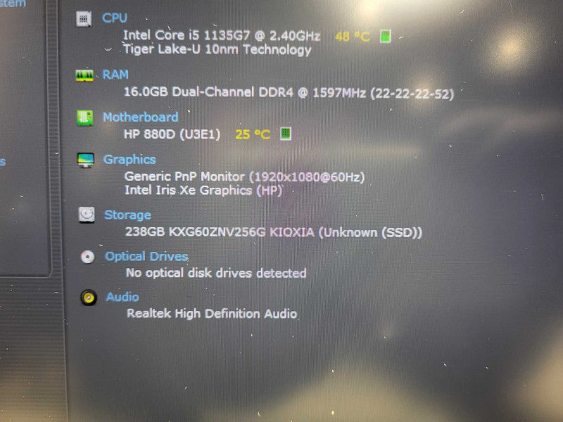 HP EliteBook 840 G8 Intel Core i5-1135G7 @ 2.4GHz 16GB RAM 256GB SSD $ Lap200