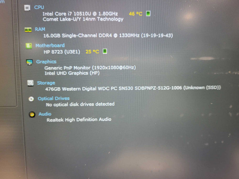 HP EliteBook 840 G7 Intel Core i7-10510U@1.8GHz 16GB RAM 512GB SSD READ $ Lap200