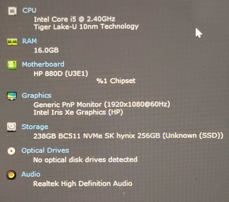 HP EliteBook 840 G8, Core i5-1135G7 2.4GHz 16GB DDR4 256GB SSD, 14" Q_ Lap200