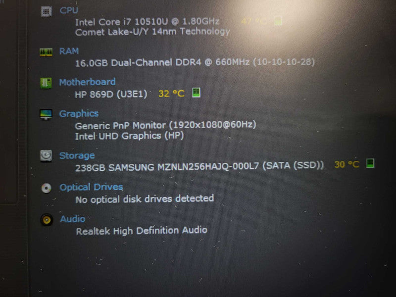 HP ProBook 440 G7| i7-10510U| 16GB DDR4| 256GB SSD READ $ Lap200