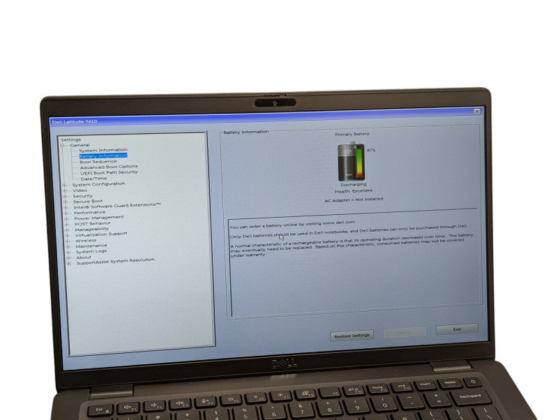 DELL Latitude 7410 Intel Core i7-10610U 16GB RAM 512GB NVMe  - Lap200