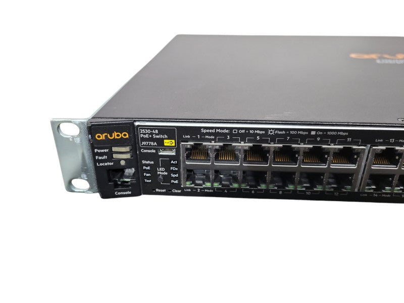 Aruba 2530-48 PoE+ 48-Port Gigabit Ethernet Managed Network Switch J9778A !