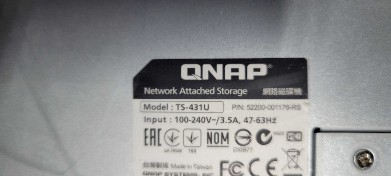 QNAP TS-431U 4-Bay NAS STORAGE SERVER 4x HDD Caddies, READ _