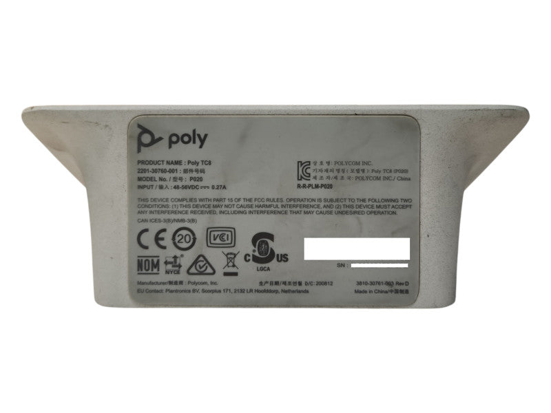 Polycom Poly TC8 P020 Touch Control 8" Touch Screen Display