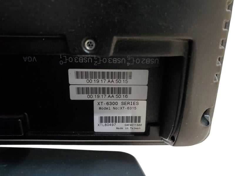 Posiflex XT-6315 POS Terminal | Core i5-6500TE | 4GB RAM | No HDD