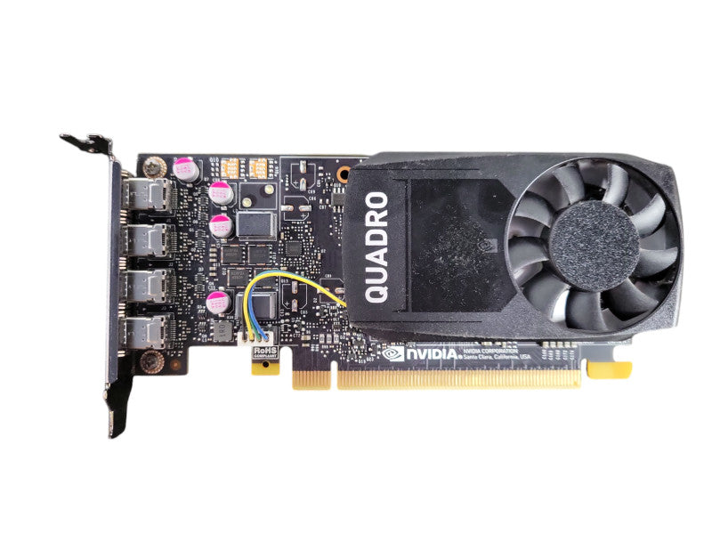 NVIDIA Quadro P1000, 4GB GDDR5 Low Profile Graphics Card, 4x MiniDP !