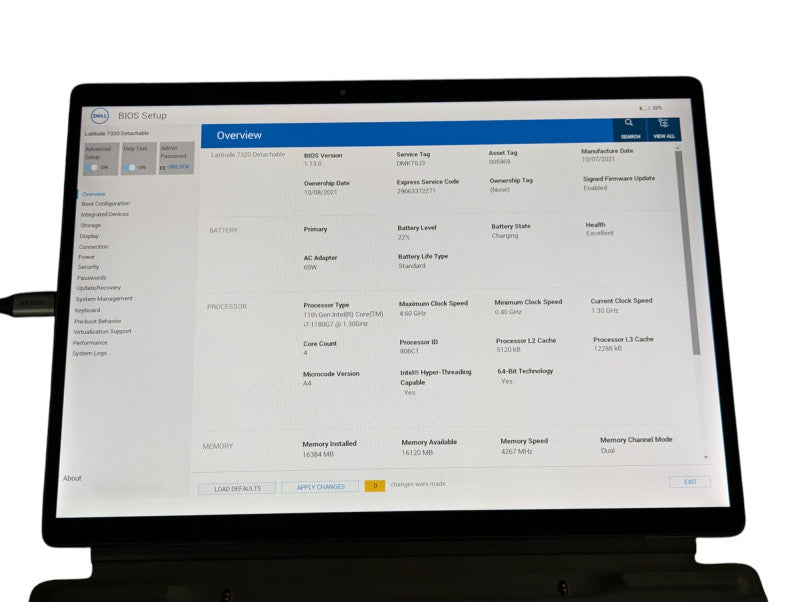 DELL Latitude 7320 Detachable 11th gen Core i7-1180G7 16GB RAM Please READ  - Lap200