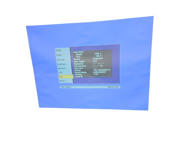 Epson PowerLite 97 2700 Lumen 3LCD 1350 Lamp Hours