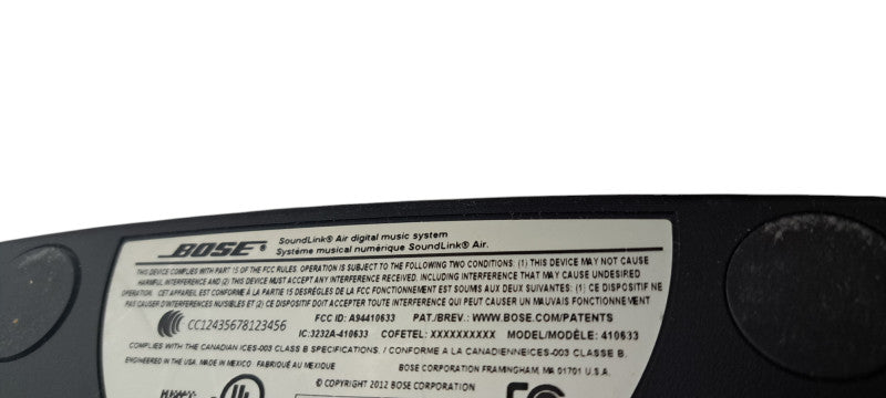 Bose Sound Link Air Digital Music System Portable Wifi Speaker 410633