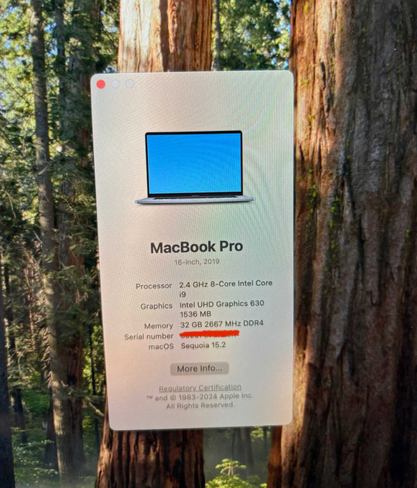 Apple MacBook Pro 16" 2019 i9-9980HK Radeon Pro 5300M 4GB GPU 32GB 1TB READ!