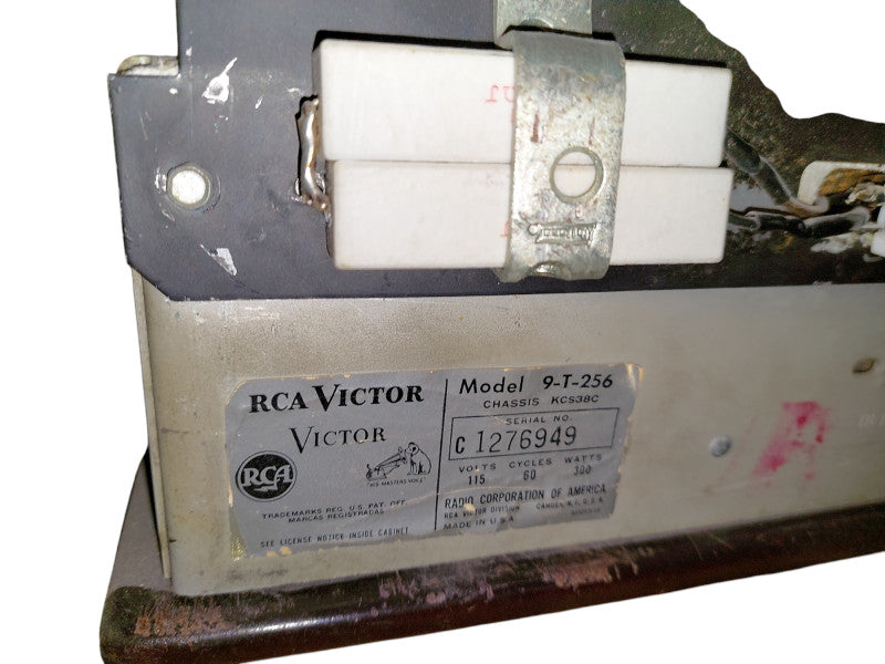 Very Vintage Antique RCA 1950 Victor CRT Tube Furniture Television  =