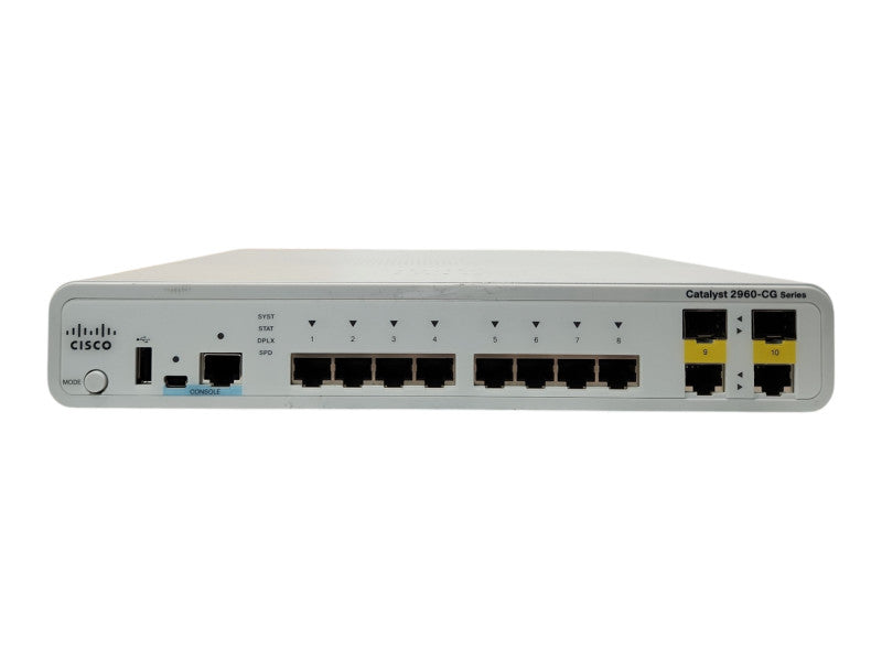 Cisco Catalyst 2960-CG WS-C2960CG-8TC-L, 8 Port Ethernet Network Switch