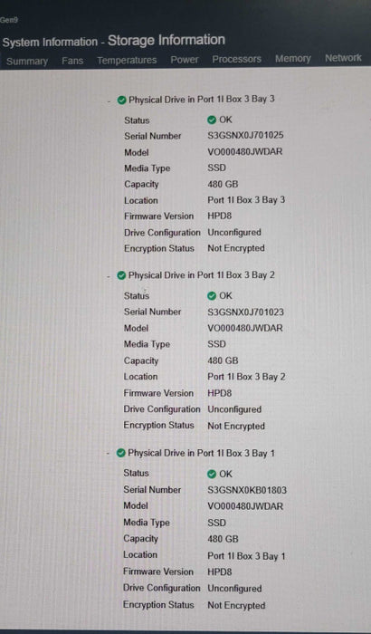 HP Proliant DL380 G9, 2x Xeon E5-2690v3 2.60GHz 64GB DDR4 P440AR 3x 400GB SSD _