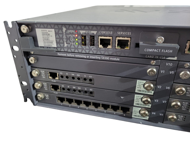 Avaya G450 Chassis w/ 4x MM710B, 1x MM711 & 1x MM716 | 1x PSU *READ* !