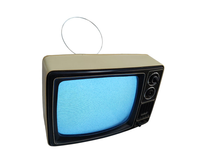 Vintage Magnavox 12" CRT Blk & Wht Television mdl: 12BW with Circle Antenna  =