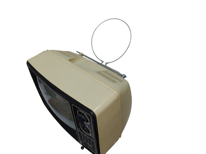 Vintage Magnavox 12" CRT Blk & Wht Television mdl: 12BW with Circle Antenna  =