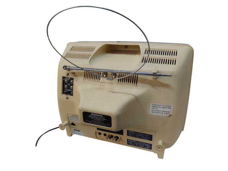 Vintage Magnavox 12" CRT Blk & Wht Television mdl: 12BW with Circle Antenna  =