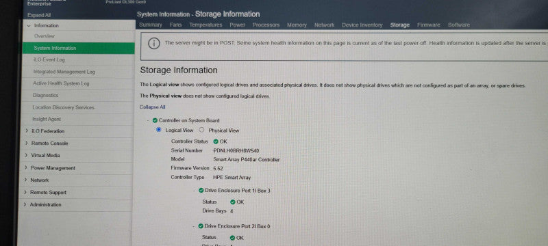 HP Proliant DL380 G9, 2x Xeon E5-2690v3 2.60GHz 64GB DDR4 P440AR 4x 200GB SSD _