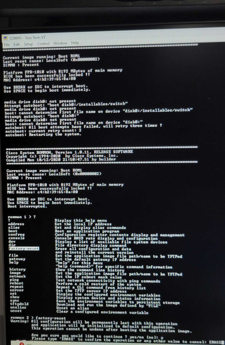 Cisco Firepower 1010 Firewall Device FPR-1010, READ _