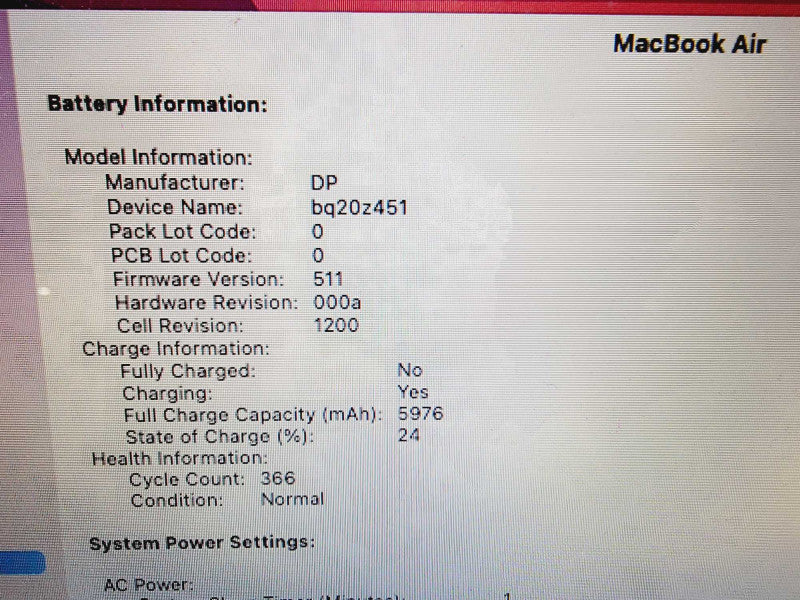 Apple Macbook Air 2017 13" 2-Core i7-5650U @ 2.2GHz 8GB DDR3 500GB SSD (