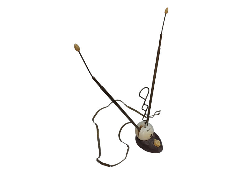 Vintage RCA TV Antenna 1950's Telescoping Rabbit Ears 6 Channel ABCDEF  =