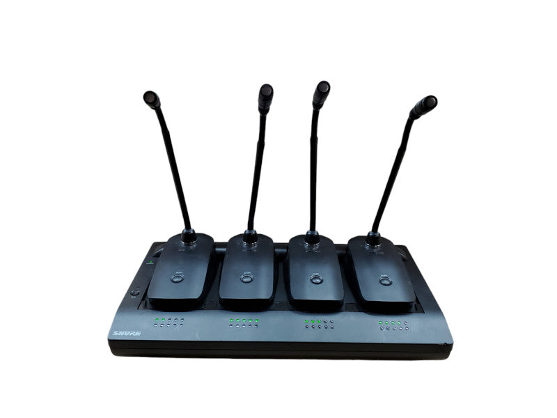 Shure MXWNCS8 8-Port Charging Station 4x Shure MXW8 Z10 Microphone | No AC | *READ*