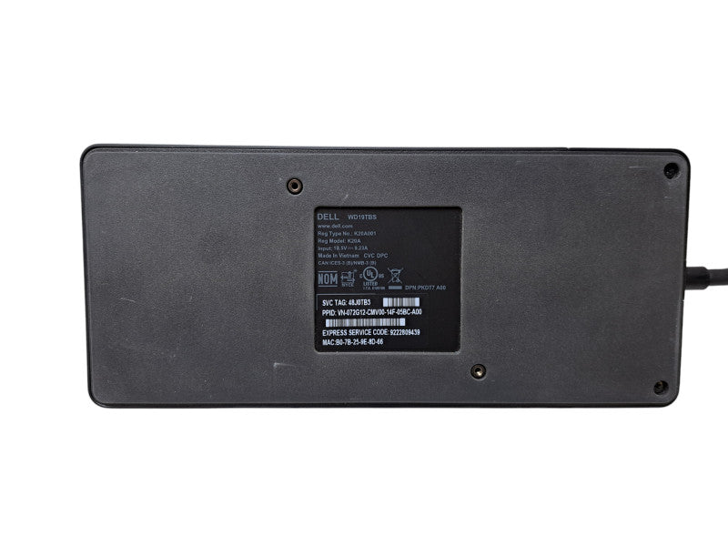 Dell WD19TBS Thunderbolt K20A USB-C Docking Station w/ 180W Power Adapter