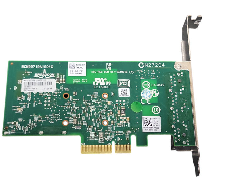 Dell KH08P Broadcom 5719 Quad-Port 1GbE PCIe Network Interface Card _